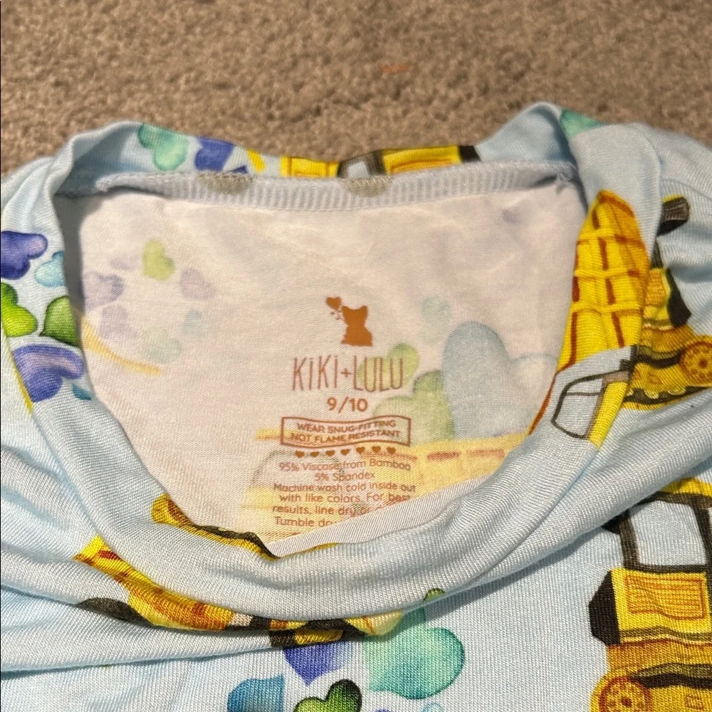 Blue and Yellow Construction Pajamas - Picture 3 of 3